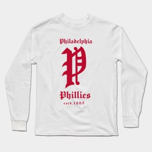 Vintage Phillies Baseball 1883 Long Sleeve T-Shirt